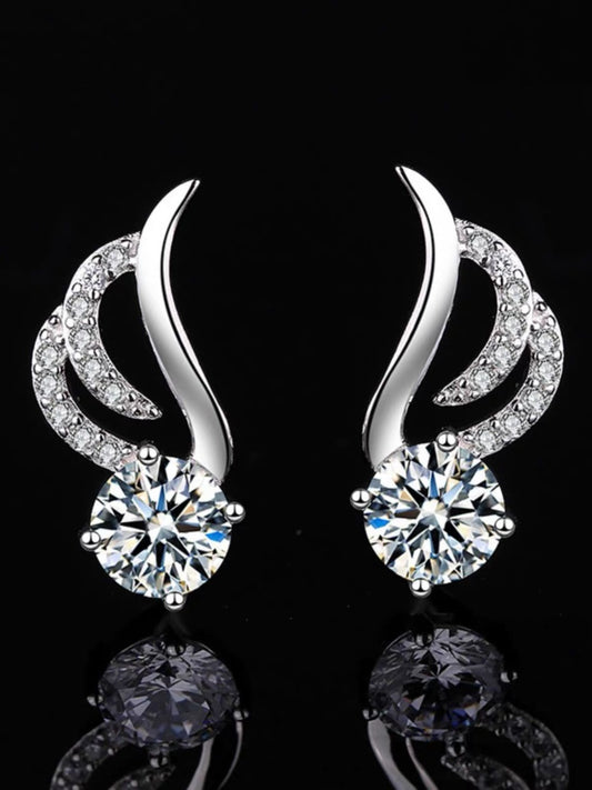 1.0 Carat Moissanite
Diamond Earrings