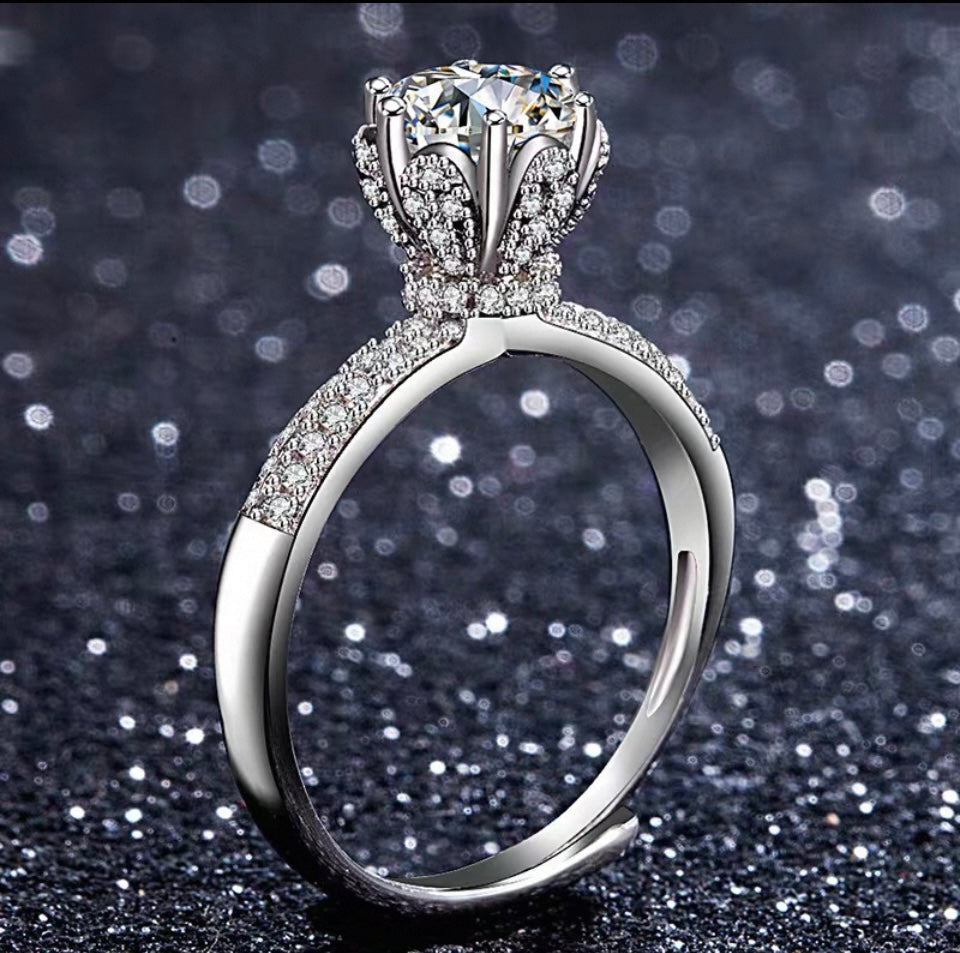 1.0 Carat Moissanite
Diamond Ring