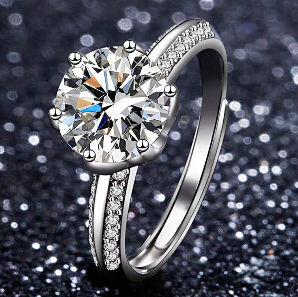 1.0 Carat Moissanite
Diamond Ring