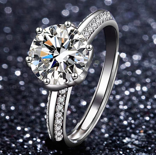 1.0 Carat Moissanite
Diamond Ring