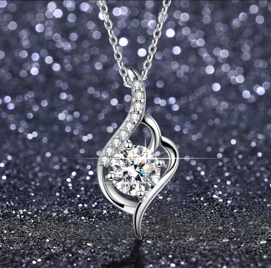 1.0 Carat Moissanite Diamond Necklace