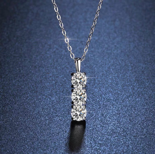 1.0 Carat Moissanite Diamond Necklace