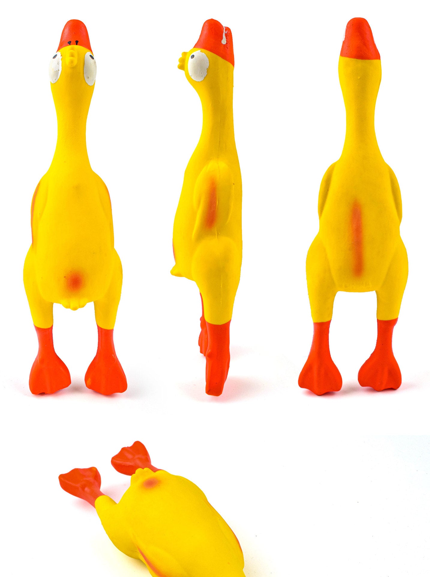 Factory direct selling pet latex toys soft and bite-resistant latex sounding duck small and medium-sized dog toys wholesale