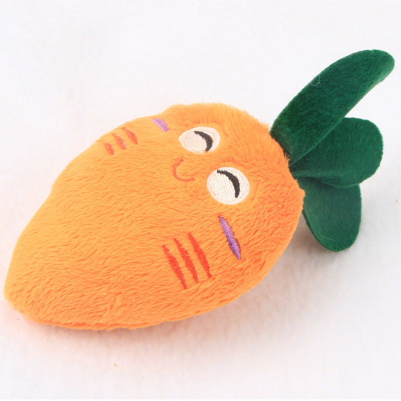 Pet Supplies Popular Dog Plush Toys Bite Resistant Pet Toys Fruit Sound Toys Wholesale