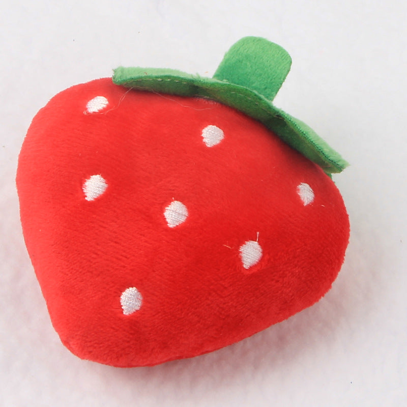 Pet Supplies Popular Dog Plush Toys Bite Resistant Pet Toys Fruit Sound Toys Wholesale