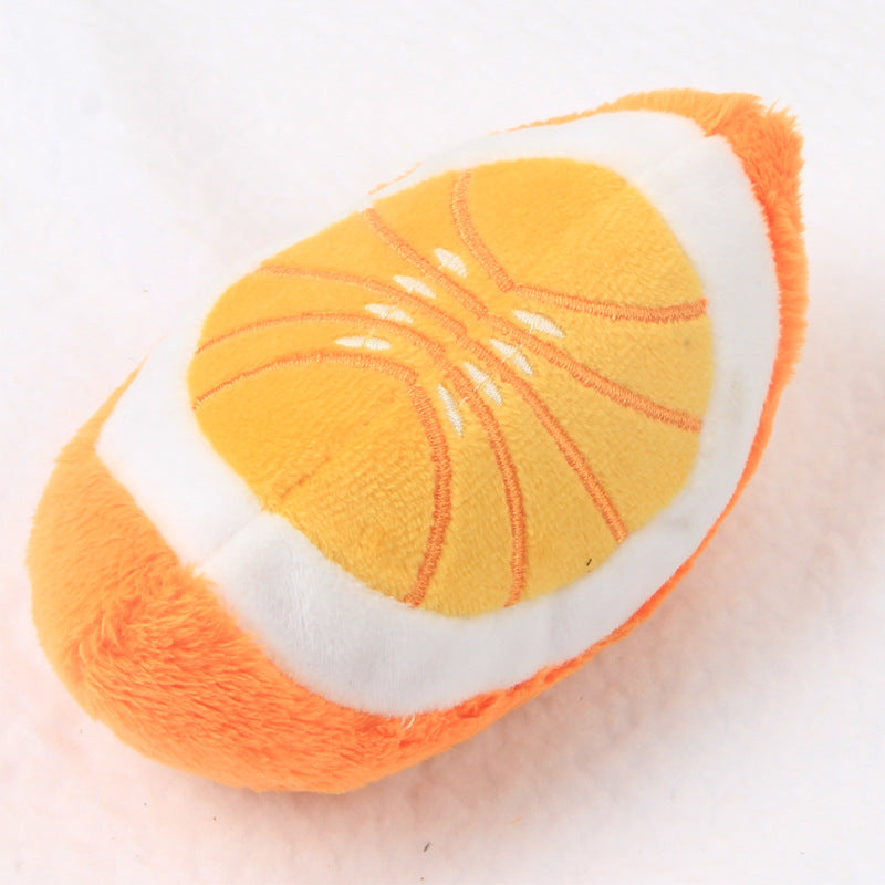 Pet Supplies Popular Dog Plush Toys Bite Resistant Pet Toys Fruit Sound Toys Wholesale