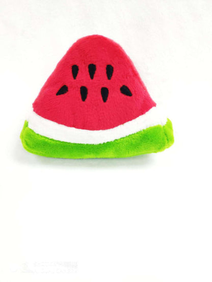 Pet Supplies Popular Dog Plush Toys Bite Resistant Pet Toys Fruit Sound Toys Wholesale