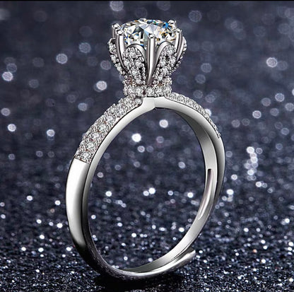 1.0 Carat Moissanite
Diamond Ring
