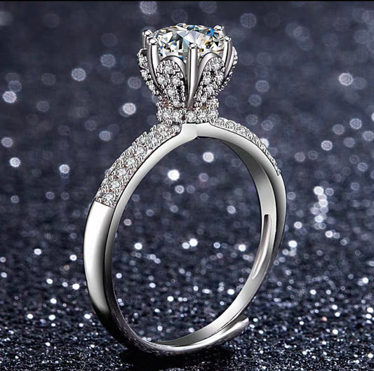 1.0 Carat Moissanite
Diamond Ring
