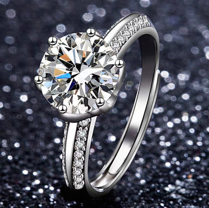 1.0 Carat Moissanite
Diamond Ring