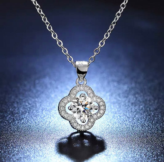 1.0 Carat Moissanite Diamond Necklace