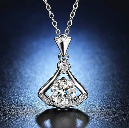 1.0 Carat Moissanite Diamond Necklace