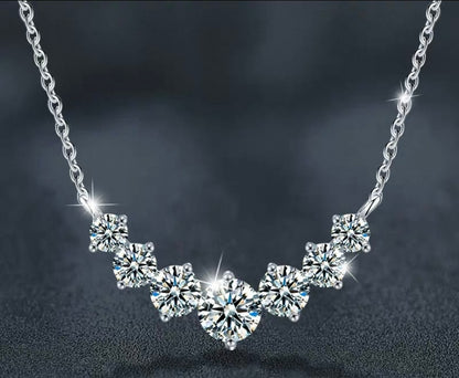 1.0 Carat Moissanite Diamond Necklace