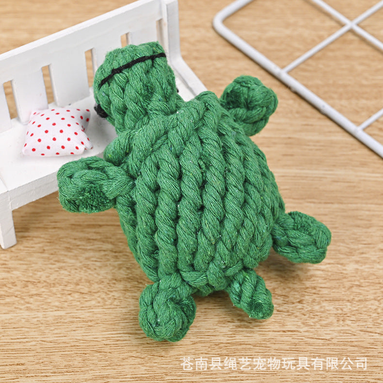 Cotton Rope Pet Toys Wholesale Handwoven Animal Series Dog Toys Dog Grinding Supplies