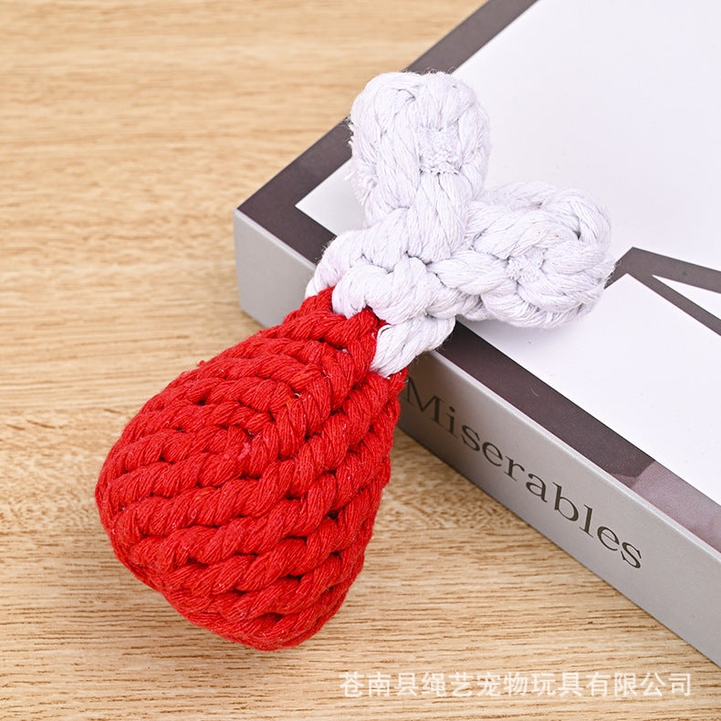 Cotton Rope Pet Toys Wholesale Handwoven Animal Series Dog Toys Dog Grinding Supplies