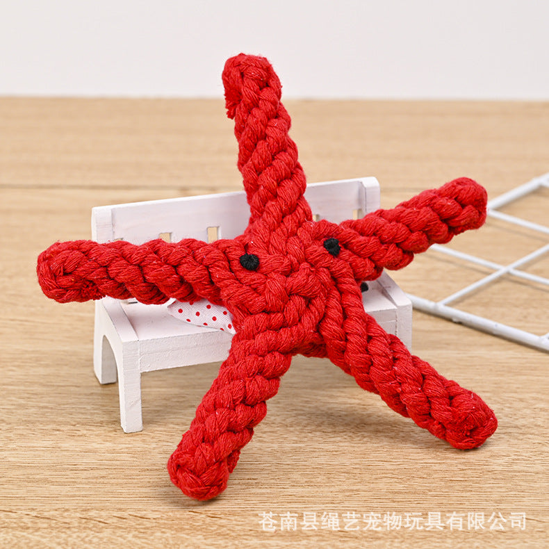 Cotton Rope Pet Toys Wholesale Handwoven Animal Series Dog Toys Dog Grinding Supplies