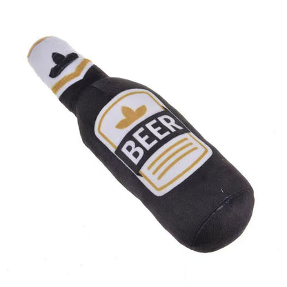 Pet supplies simulated beer, vodka, whiskey bottle, BB calling pet dog and cat companion pet toys