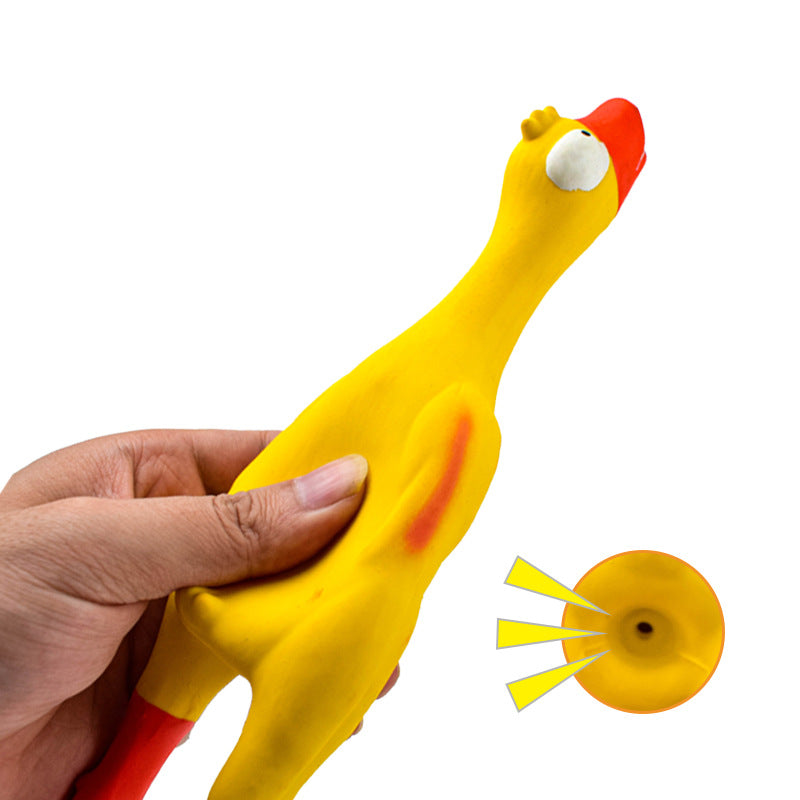 Factory direct selling pet latex toys soft and bite-resistant latex sounding duck small and medium-sized dog toys wholesale