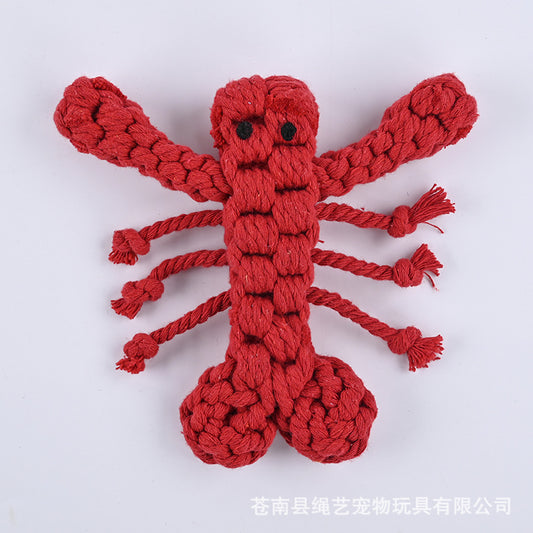 Cotton Rope Pet Toys Wholesale Handwoven Animal Series Dog Toys Dog Grinding Supplies