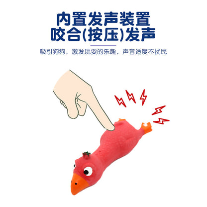 Pet Latex Sounding Toys Dog Toys Wholesale Dog Toys Bite Resistant Singing Screaming Chicken Grinding Small Screaming Chicken