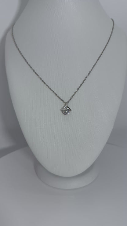 1.0 Carat Moissanite Diamond Necklace